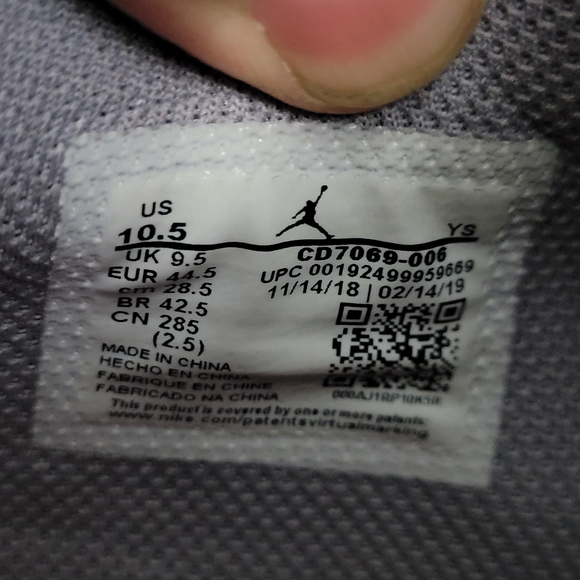 Air Jordan Legacy 312 Low Bred Cement Mens 10.5 - Picture 9 of 9